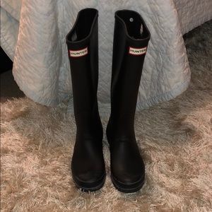 🌼 HUNTER Rainboots, Matte Black